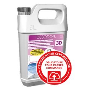3D Détergent désinfectant surodorant Vent Frais - Bidon de 5L