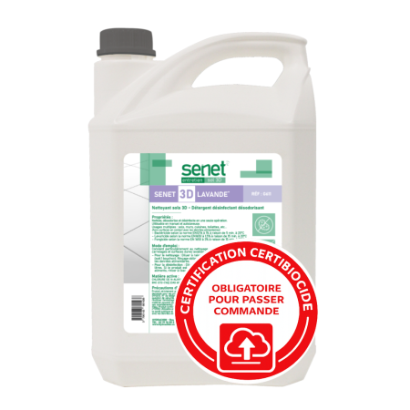 NETTOYANT SOLS 3D Détergent, désinfectant et désodorisant Lavande - Bidon de 5L