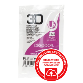 3D Détergent désinfectant surodorant Fleurs Blanches - Colis de 250 doses