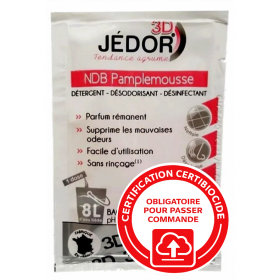 3D Détergent Désinfectant Désodorisant Jedor - Parfum Pamplemousse- 250 doses de 20ml