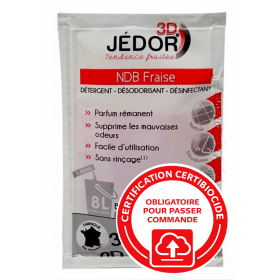 3D Détergent Désinfectant Désodorisant Jedor - Parfum Fraise- 250 doses de 20ml