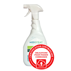 Détergent Désinfectant Sans Alcool Sans Rinçage Medspray - Flacon de 750ml
