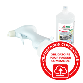 Nettoyant désinfectant moussant multi-surfaces, APESIN multi Quick&Easy - Colis de 6x325ml