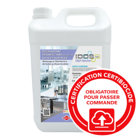 Nettoyant dégraissant désinfectant Idos DSP - Bidon de 5L
