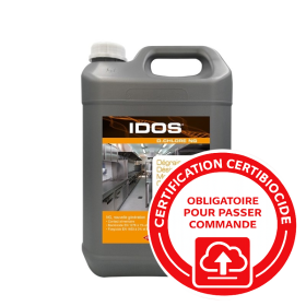 Dégraissant désinfectant chloré moussant IDOS D'CHLORE - Bidon de 5L