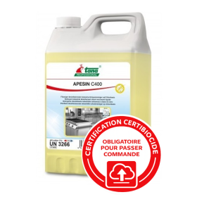 Dégraissant Désinfectant Chloré APESIN / Actisène C400- Bidon de 5 Litres