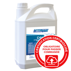 Dégraissant désinfectant alimentaire bactéricide fongicide et virucide - Déterquat DNA - Bidon de 5L