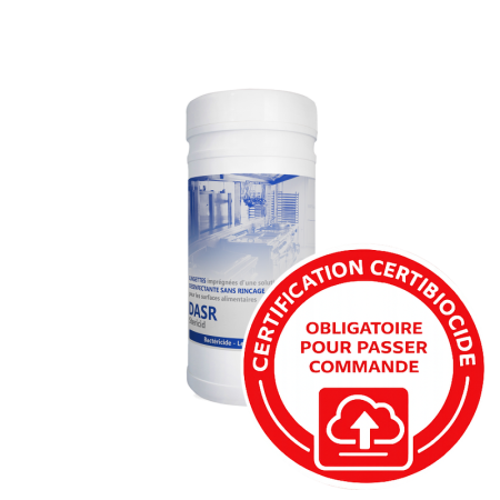 Lingettes désinfectantes agro-alimentaires - Boite de 200