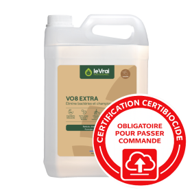 Le Vrai Professionnel VO8 Extra - Désinfectant matériel et locaux à ordures - Bidon de 5L