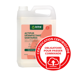 Le Vrai Professionnel Actipur Désinfectant Sanitaires Prêt à l’emploi - Bidon de 5L