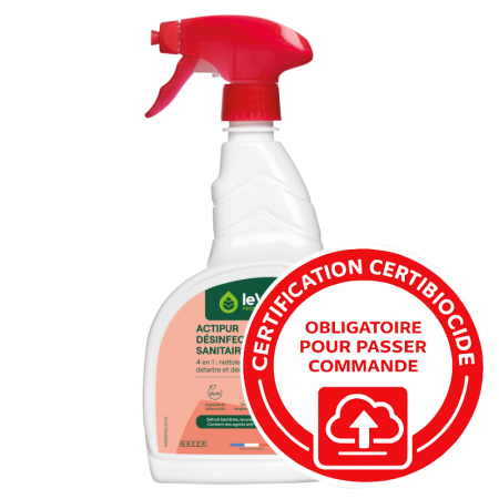 ENZYPIN ACTIPUR Détergent Détartrant Sanitaires enzymatique écolabel - Flacon de 750ml