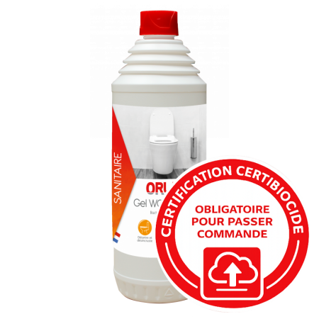 Gel WC 4 en 1, Détartrant – Désincrustant – Désinfectant – Désodorisant - Flacon de 1L