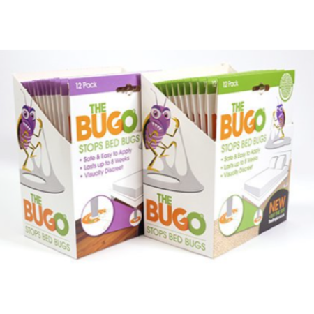 Intercepteur de punaises de lit "BUGO" pour sols durs - Paquet de 12 unités