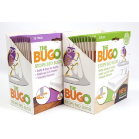 Intercepteur de punaises de lit "BUGO" pour tapis et moquettes - Paquet de 12 unités