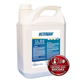 Deterquat CL 9,6% parfumé eucalyptus - Bidon de 5L