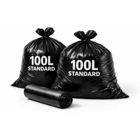 Sac poubelle 100L noir standard - Colis de 200