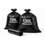 Sacs poubelle 130 L renforcé noir | Halvea