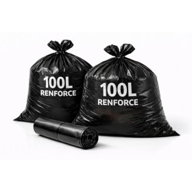 Sac poubelle 100L renforcé noir - Colis de 200
