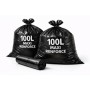 Sac Poubelle 100 L Maxi Renforcé Noir - Colis 200 | Halvea