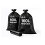Sac Poubelle 160 L Renforcé Noir - Colis 100 sacs | Halvea