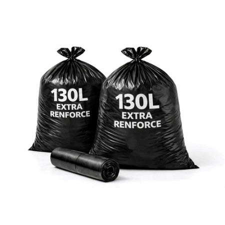Sac poubelle 130 Litres Extra Renforcé - Colis de 100