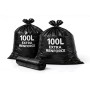 Sac poubelle 100 L extra renforcé noir - Colis 200 | Halvea