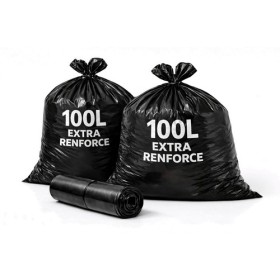 Sac poubelle 100L extra renforcé noir - Colis de 200