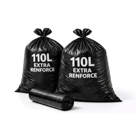 Sac poubelle 110L extra renforcé noir - Colis de 200