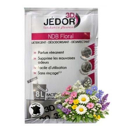 3D Détergent Désinfectant Désodorisant Jedor - Parfum Floral- 250 doses de 20ml