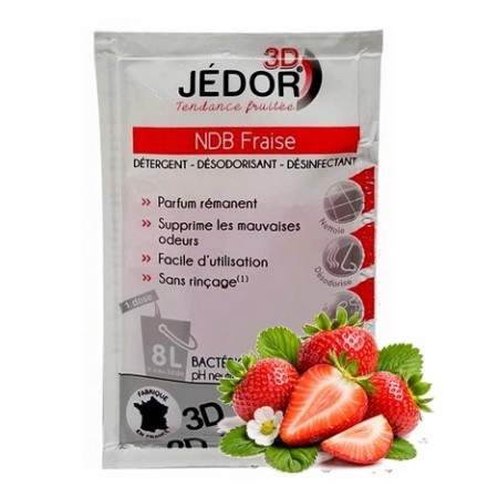 3D Détergent Désinfectant Désodorisant Jedor - Parfum Fraise- 250 doses de 20ml