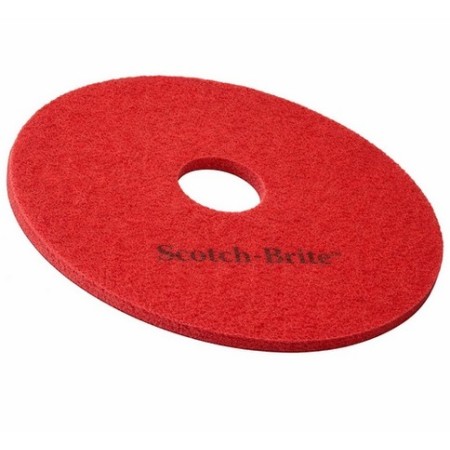 Disque de lavage et spray 3M™ Scotch-Brite™ Rouge - Colis de 5