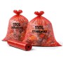 Sac poubelle 110 Litres Standard Rouge - Colis de 200