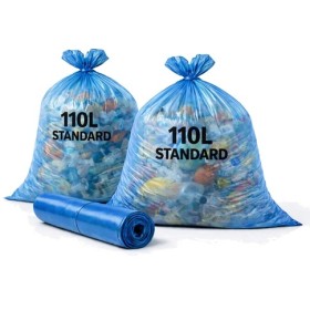 Sac poubelle 110 Litres Standard Bleu - Colis de 200