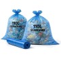 Sac poubelle 110 Litres Standard Bleu - Colis de 200