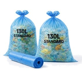 Sac poubelle 130 Litres Standard Bleu - Colis de 200