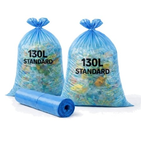 Sac poubelle 130 Litres Standard Bleu - Colis de 200