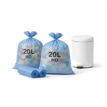 Sac poubelle 20 Litres HD Bleu - Colis de de 1000
