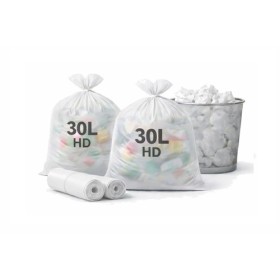Sac poubelle 30L blanc HD - Colis de 500