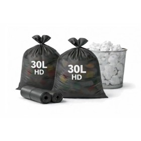 Sac poubelle 30L noir HD - Colis de 500