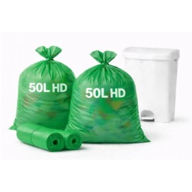 Sac poubelle 50 Litres HD Vert - Colis de 500