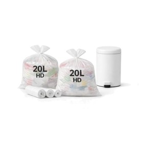 Sac poubelle 20L blanc HD - Colis de 1000