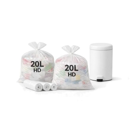 Sac poubelle 20L blanc HD - Colis de 1000
