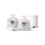 Sac poubelle 20L blanc HD - Colis de 1000