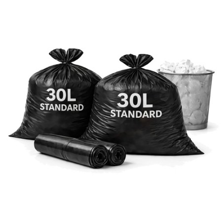 Sacs poubelle 30L noir Standard - Colis de 500