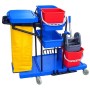 Chariot de ménage complet avec seaux 2 x 15 L et 2 x 6 L | Halvea
