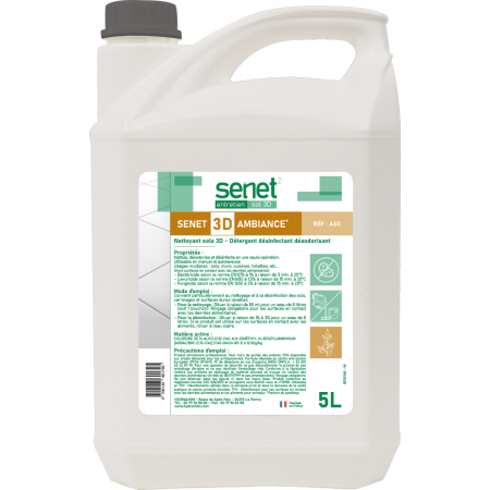 Nettoyant sols 3D Détergent, désinfectant et désodorisant Ambiance - Bidon de 5L