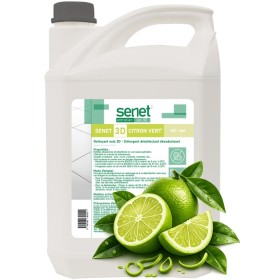 Nettoyant sols 3D Détergent, désinfectant et désodorisant Citron vert - Bidon de 5L