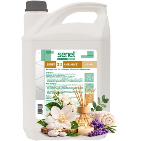 Nettoyant sols 3D Détergent, désinfectant et désodorisant Ambiance - Bidon de 5L