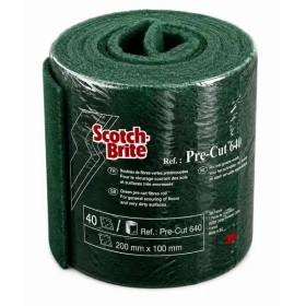 Rouleau pré-découpé récurage Scotch-Brite™ 640, Vert, 200 mm x 4 m