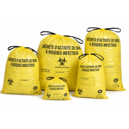 Sac BD Dasri 50 Litres à lien coulissant - Colis de 600